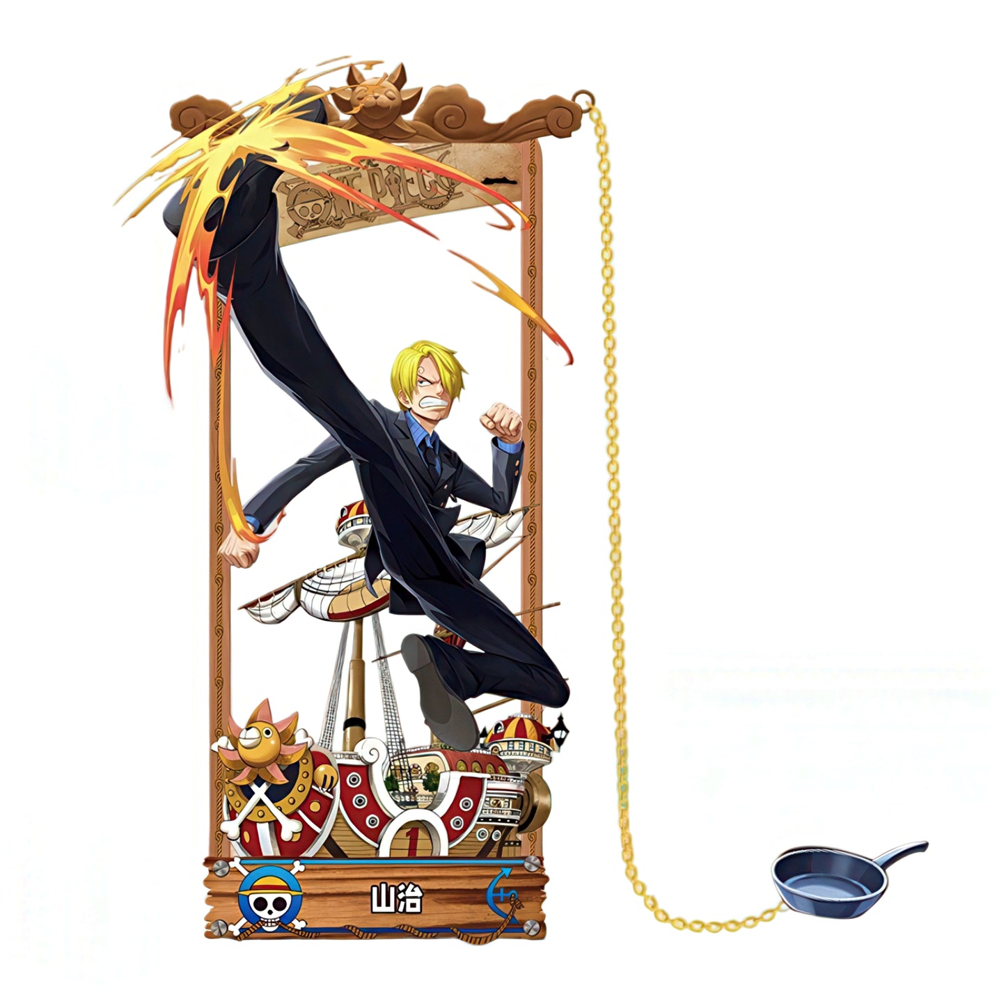 One Piece Manga Characters Metal Bookmark