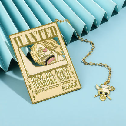 'One Piece' Manga Theme Metal Bookmark