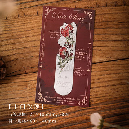 Retro Hollow Metal Bookmark Romantic Flower Series Reading Book Clip Reading Enthusiast Gift New Year 2025