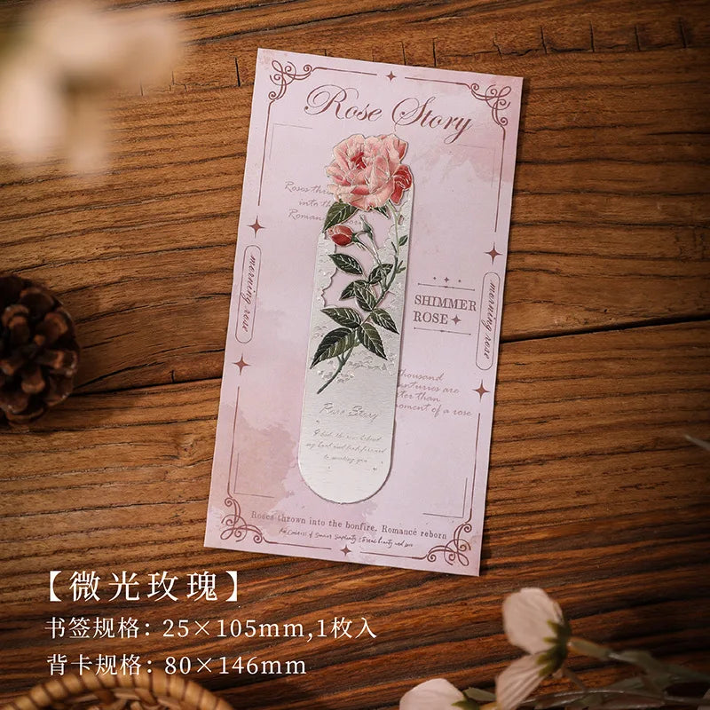 Retro Hollow Metal Bookmark Romantic Flower Series Reading Book Clip Reading Enthusiast Gift New Year 2025
