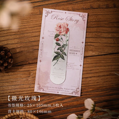 Retro Hollow Metal Bookmark Romantic Flower Series Reading Book Clip Reading Enthusiast Gift New Year 2025