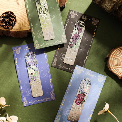 Retro Hollow Metal Bookmark Romantic Flower Series Reading Book Clip Reading Enthusiast Gift New Year 2025