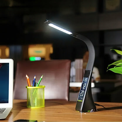 Eye Protection Desk Lamp with Digital Clock and Calendar