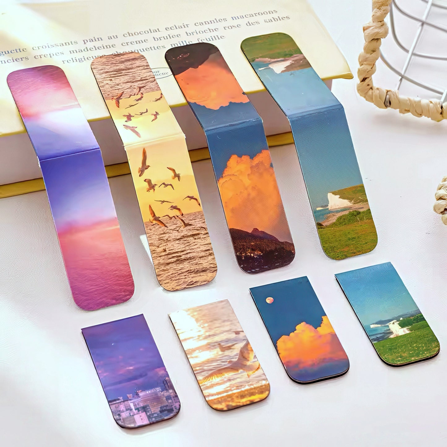 Beautiful Scenery Magnetic Bookmark Set
