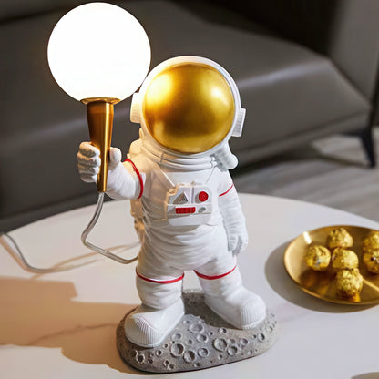3D Astronaut Holding Moon Table Lamp