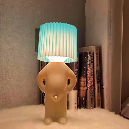 Cute Little Shy Boy Table Lamp