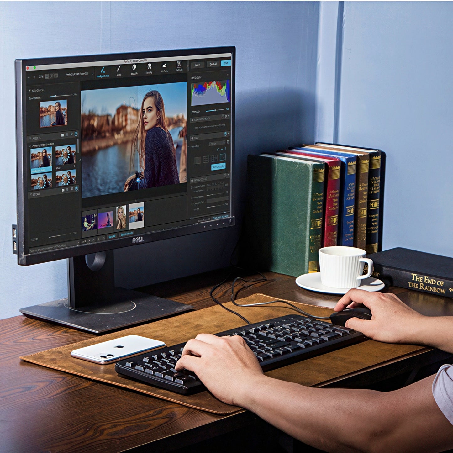 Handmade Leather Non-Slip Desk Pad Protector