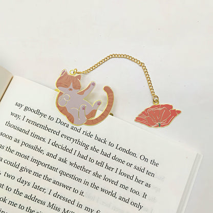 Cute Cat Metal Bookmark