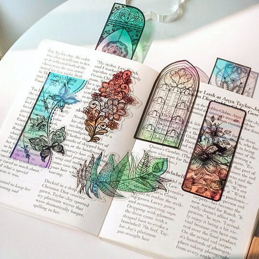 Story By The Window Translucent PVC Bookmark Set