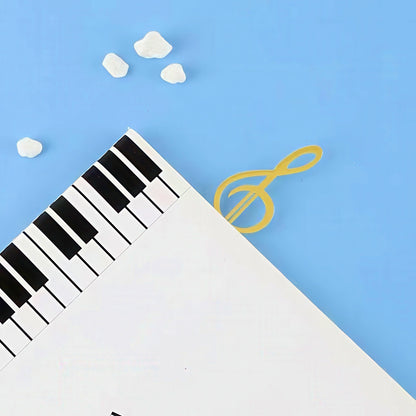 Musical Themed Metal Bookmark