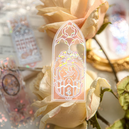 Vintage Floral Themed PVC Bookmark Set