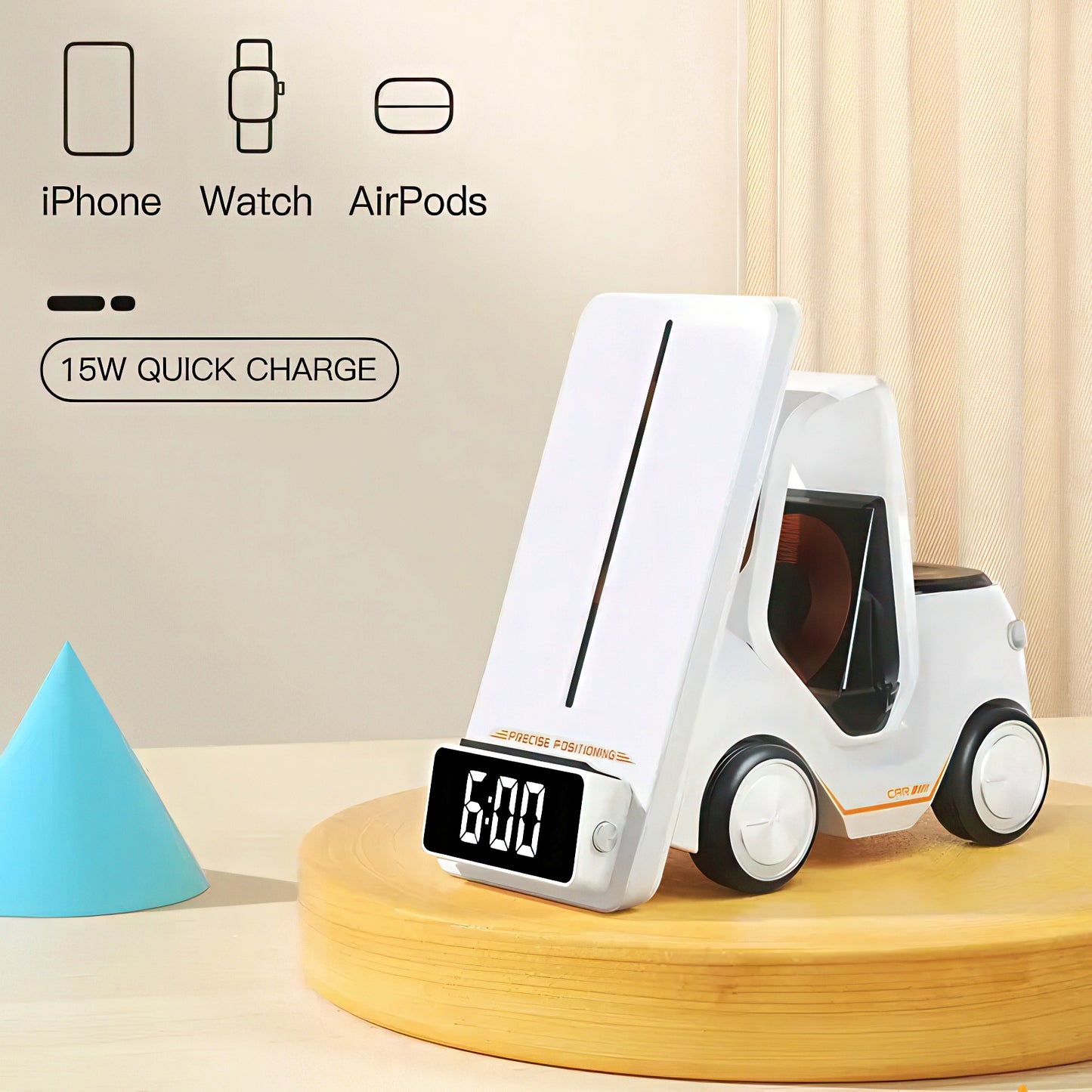 Forklift Shaped Wireless Charging Station