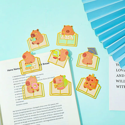 Cute Capybara Metal Bookmark