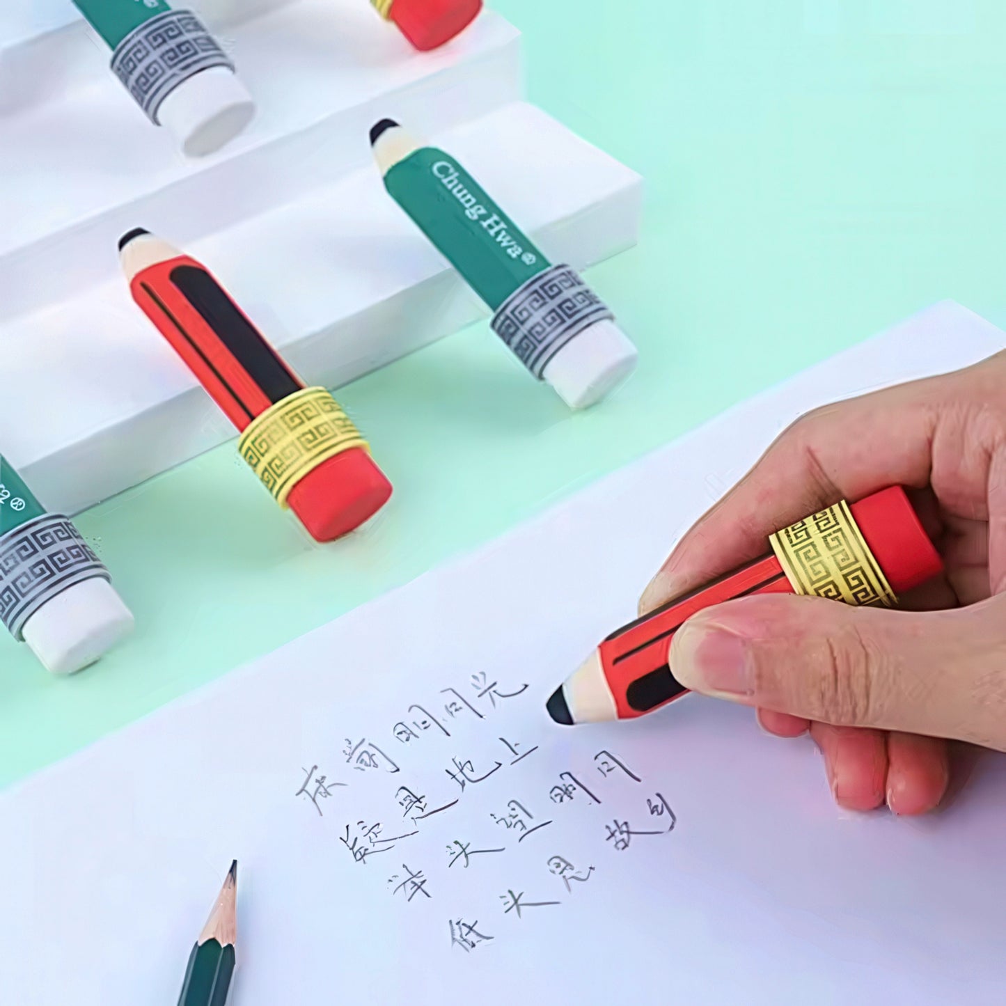 Cute Pencil Shaped Eraser