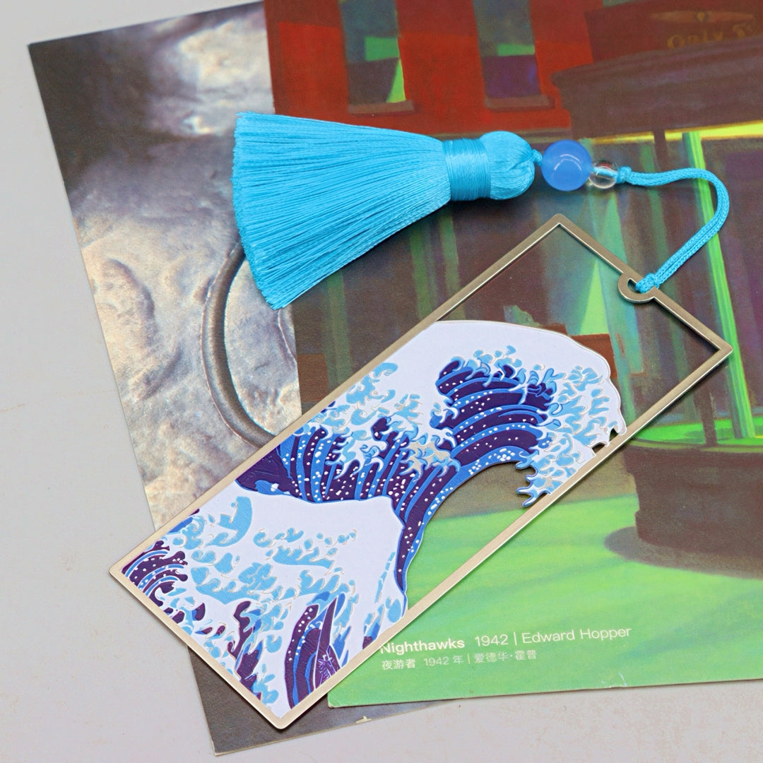 The Great Wave off Kanagawa Metal Bookmark