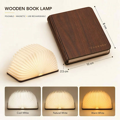 Portable Foldable Book Shaped Table Lamp