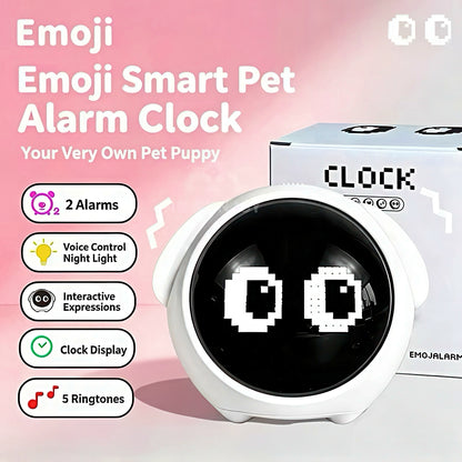 Cute Emoji Smart Alarm Clock with Nightlight