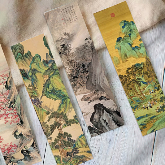 Ancient Chinese Painting Paper Bookmark Set
