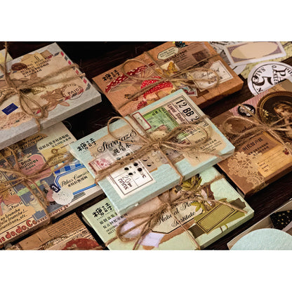 Retro Themed Scrapbook Supplies Pack