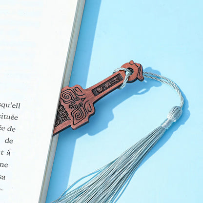 Ancient Chinese Sword Shaped Metal Bookmark