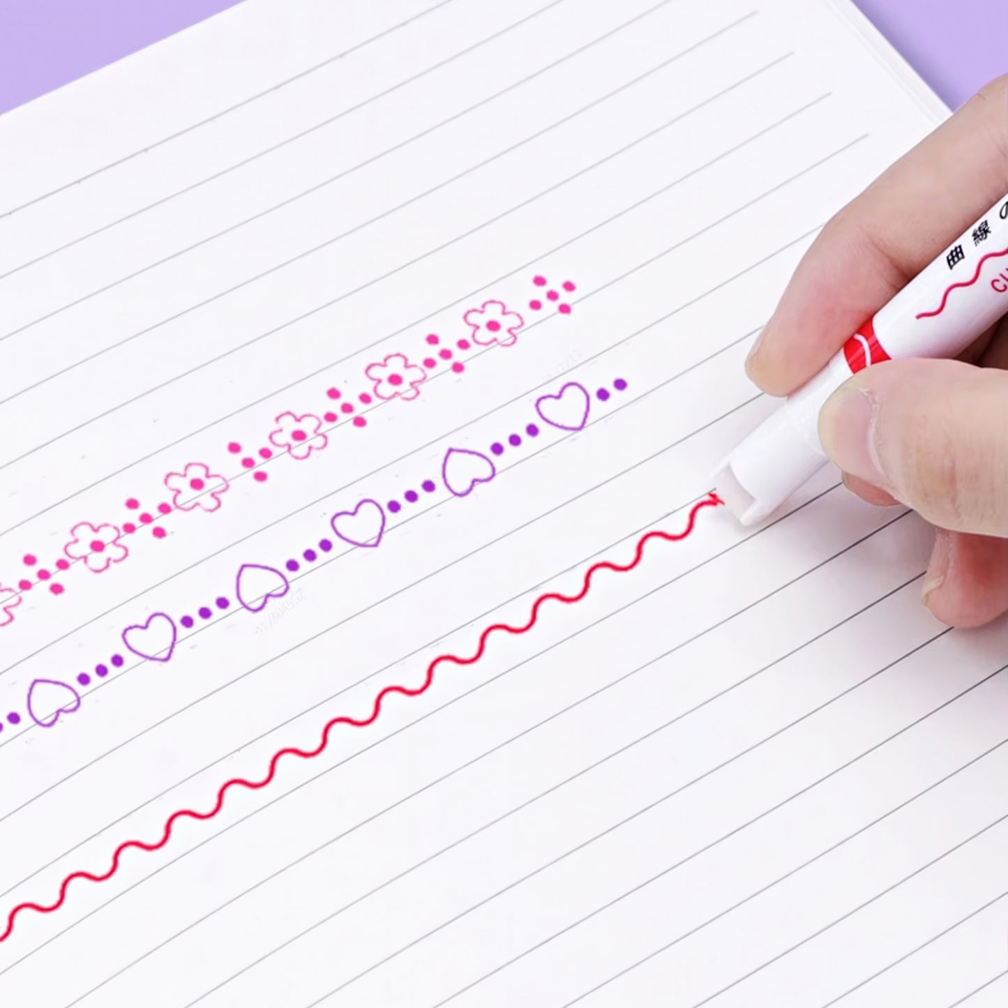 Dual-tip Curve Highlighter Pen Set