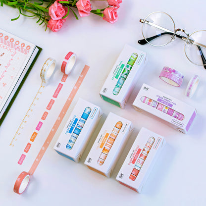 Colorful Patterns Washi Tape Set