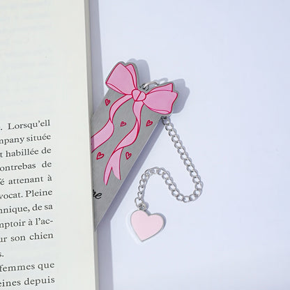 Cute Girly Stainless Steel Bookmark