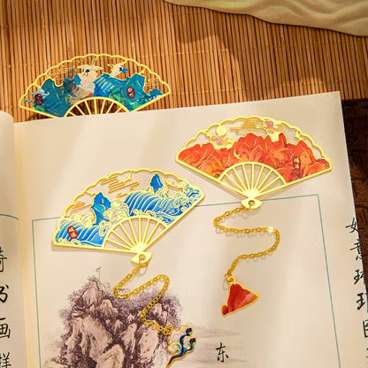 Ancient Chinese Painting Metal Bookmark