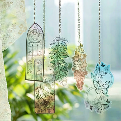 Story By The Window Translucent PVC Bookmark Set