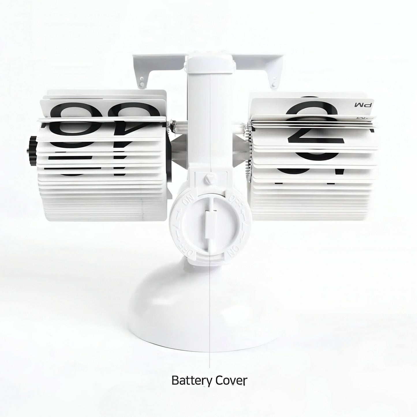 Retro Mechanical Flip Clock with Metal Base
