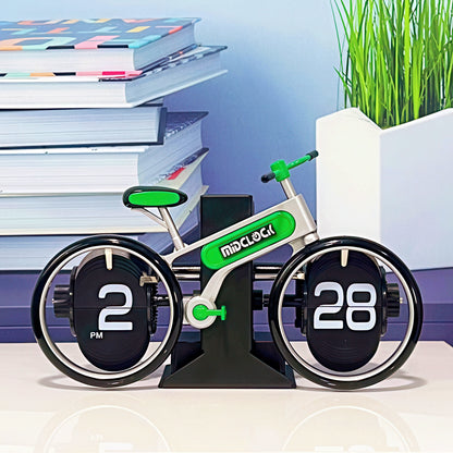 Bicycle Shaped Mechanical Flip Clock