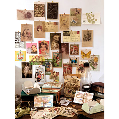 Retro Themed Scrapbook Supplies Pack