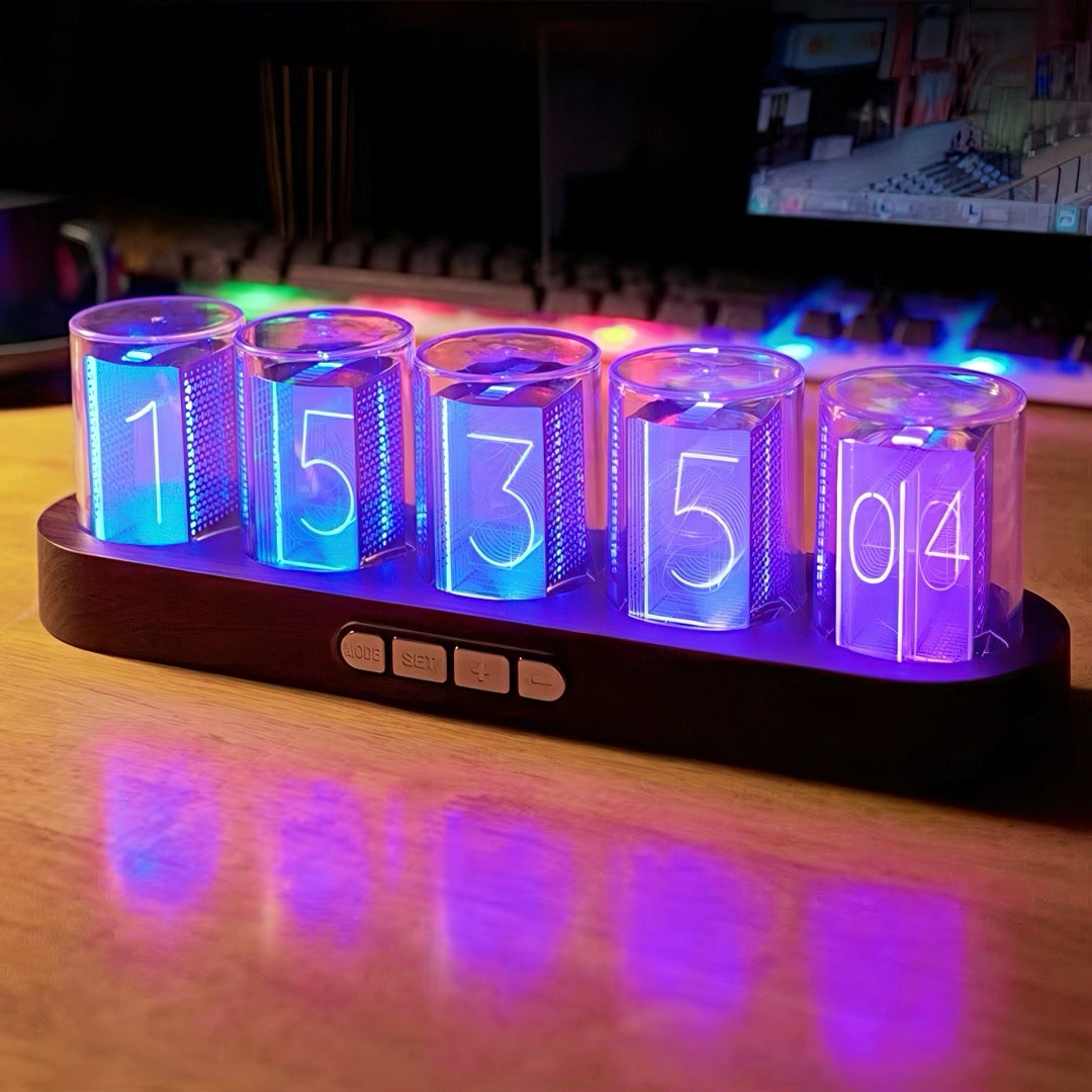 Nixie Tube Clock with RGB LED Glow