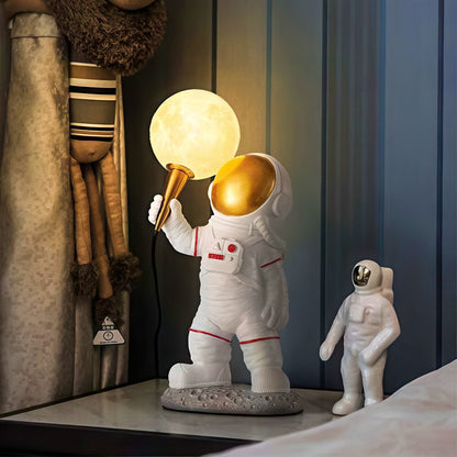 3D Astronaut Holding Moon Table Lamp
