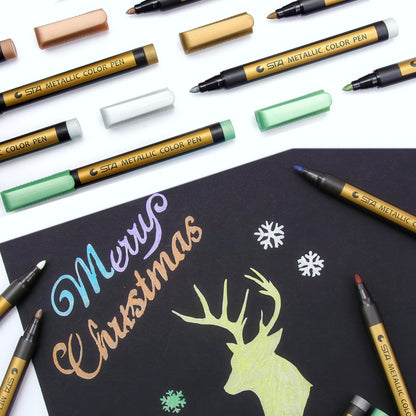 STA Metallic Color Marker Pen Set