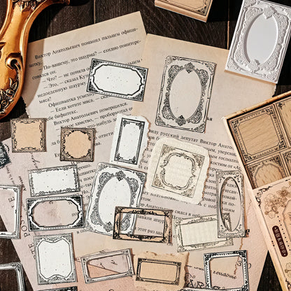 Baroque Style Border Wooden Stamp Set