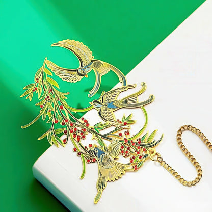 Oriental Fortune Creatures Themed Metal Bookmark