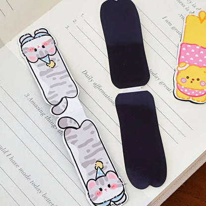 Cute Crawling Pet Magnetic Bookmark