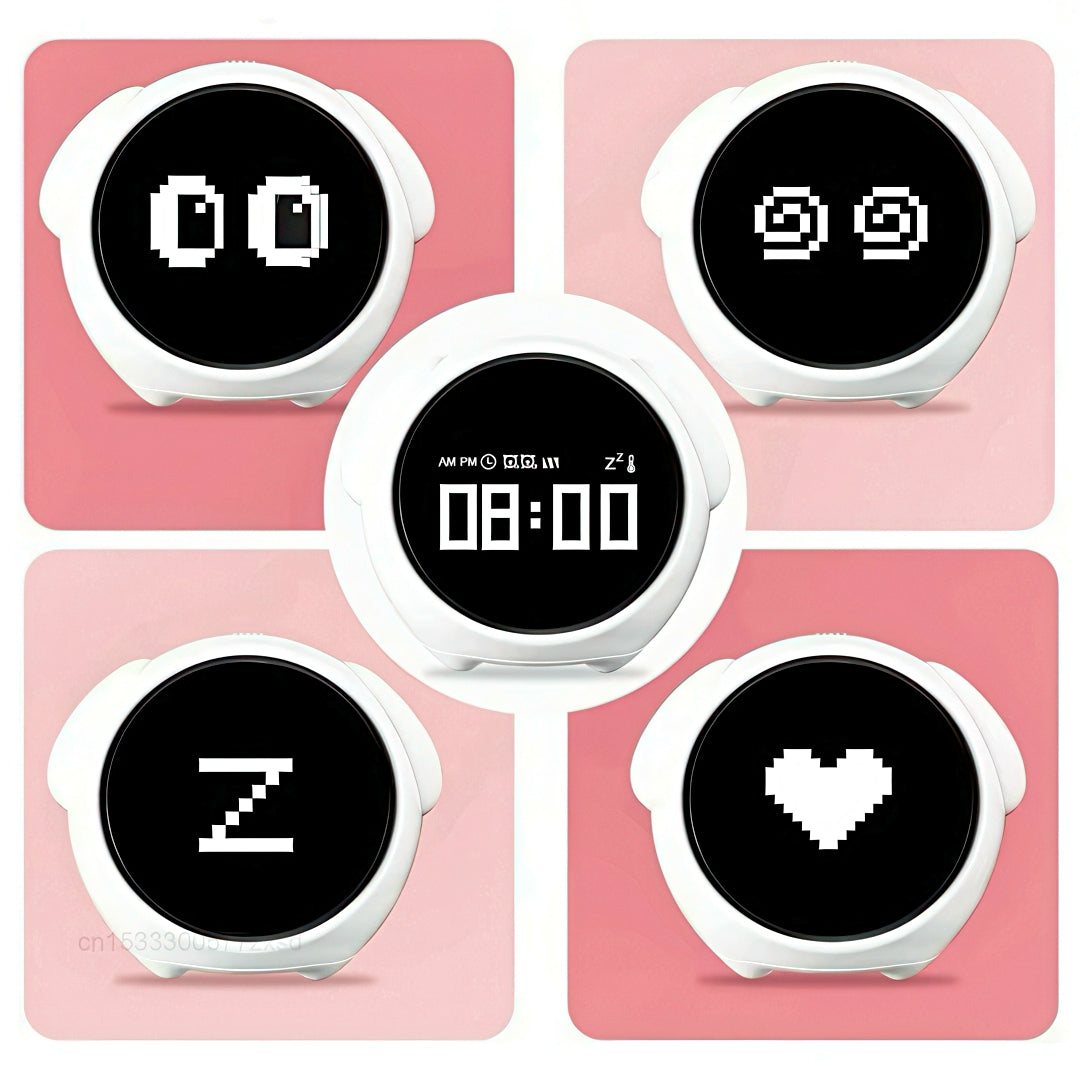 Cute Emoji Smart Alarm Clock with Nightlight
