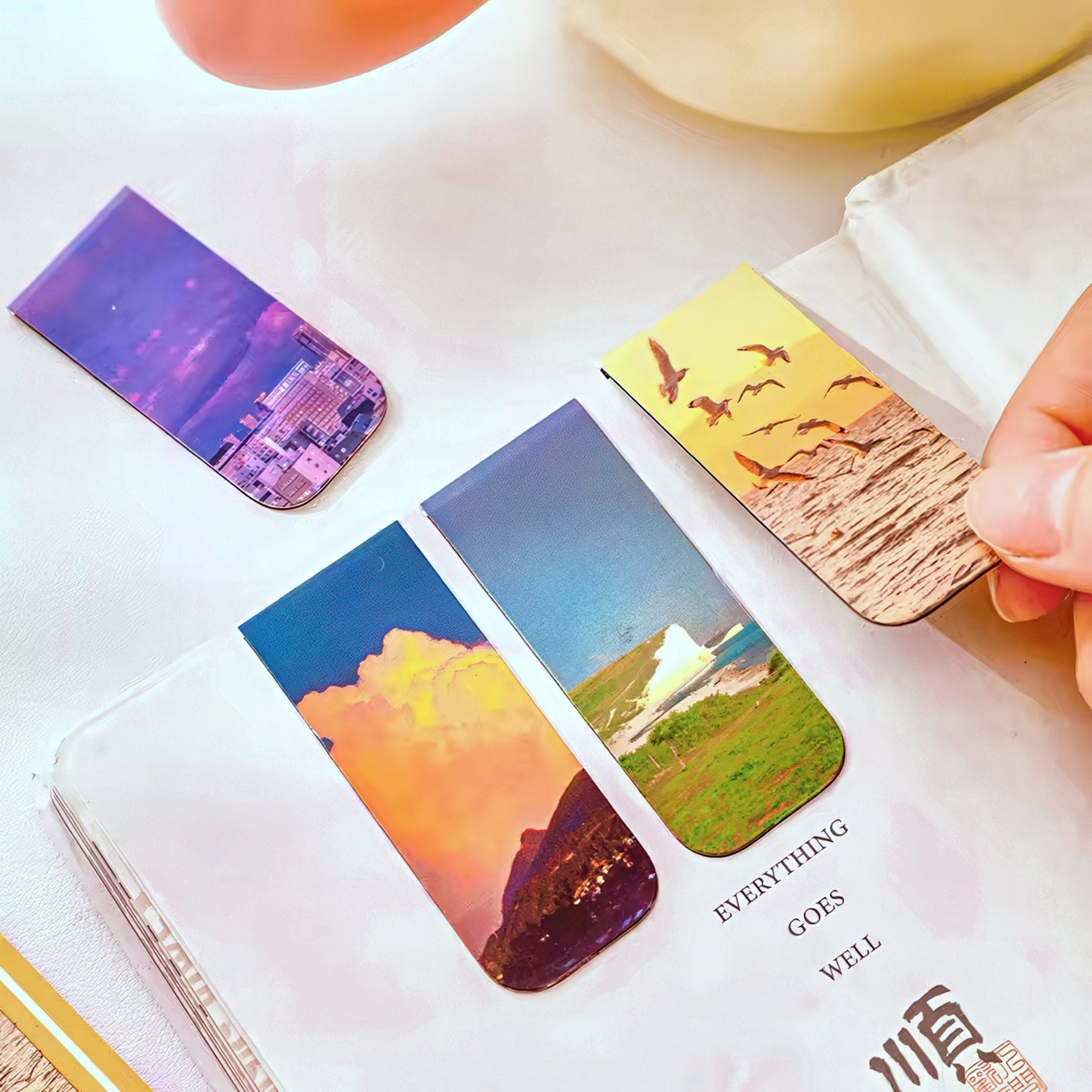 Beautiful Scenery Magnetic Bookmark Set