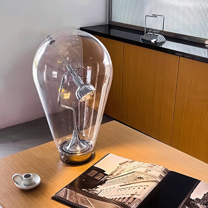 Italian Design Dimmable LED Blown Glass Desk Lamp