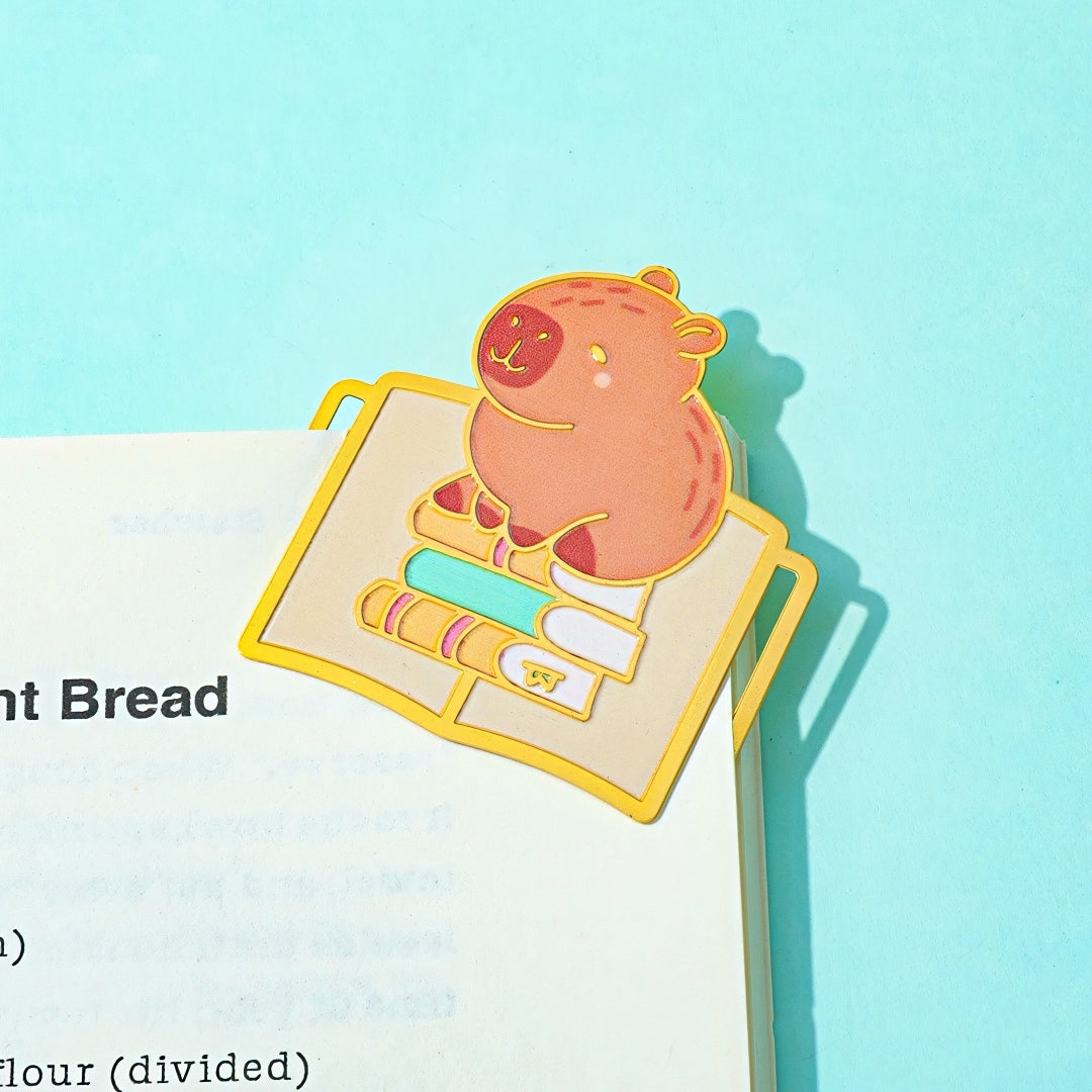 Cute Capybara Metal Bookmark