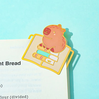 Cute Capybara Metal Bookmark