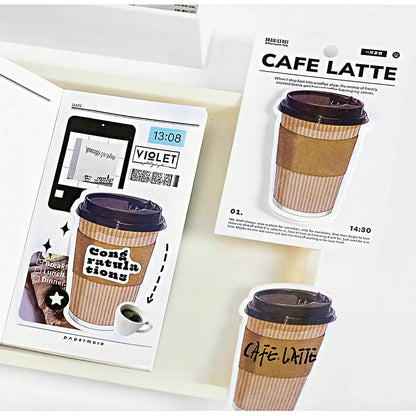 Bread and Coffee Shaped Sticky Notes