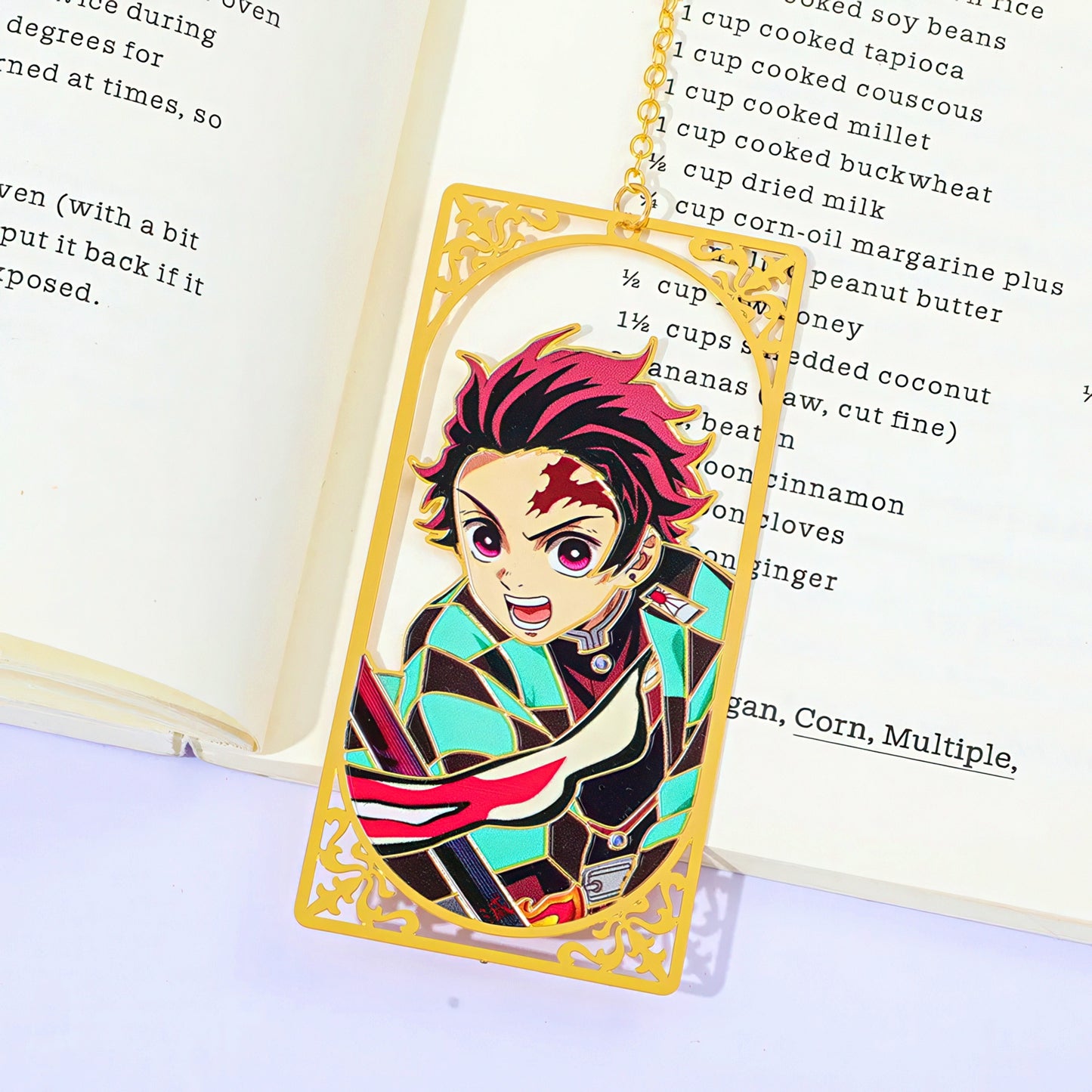 Demon Slayer Manga Golden Metal Bookmark