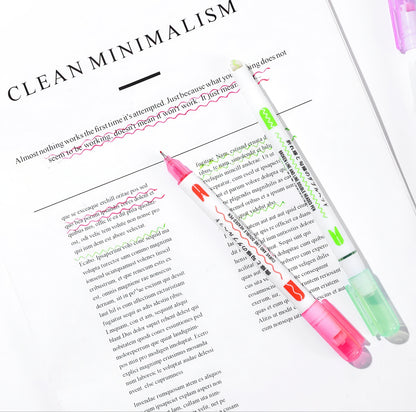 Dual-tip Curve Highlighter Pen Set