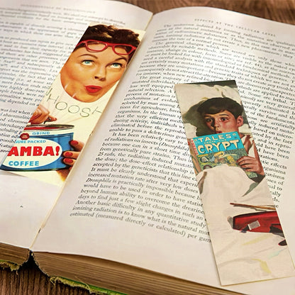 Retro American Poster Paper Bookmark Set