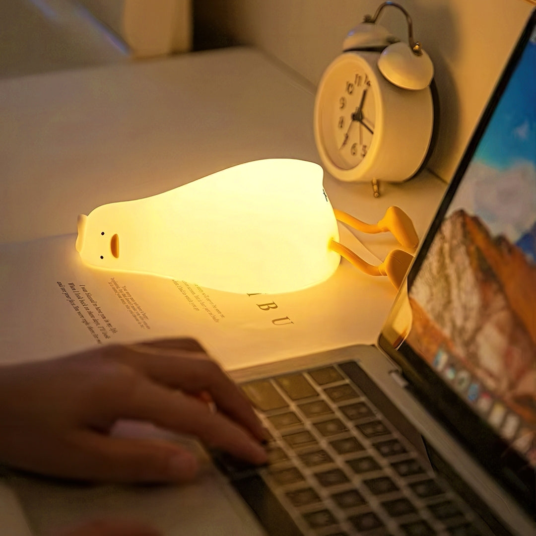 Cute Lying Duck Portable LED Nightlight