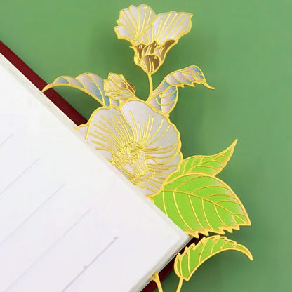Aesthetic Flower Metal Bookmark