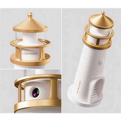 Lighthouse Rechargeable Nightlight with Moon Projector